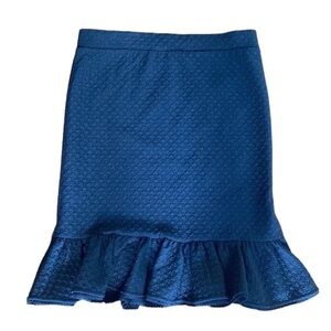 Anthropologie Postmark Black Basal Ruffle Skirt